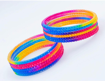 RAF dukan Glass Bangle Set(Pack of 12)