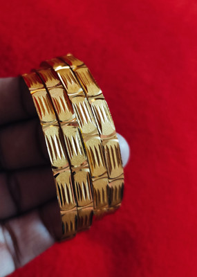 DR Creations Copper Gold-plated Bracelet Set(Pack of 4)