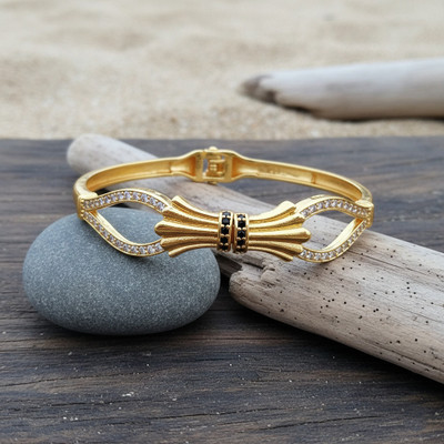 MG ENTERPRISE Metal Zircon Gold-plated Bracelet