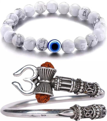 IKONKARR Brass, Stone, Evil Eye Bracelet(Pack of 2)