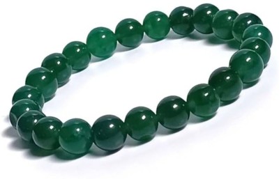 VIBESLE Crystal, Green Jade Beads Charm Bracelet