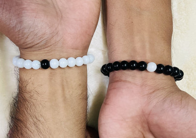 vs unique collections Stone Beads Bracelet Set(Pack of 2)