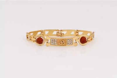 nagaana Brass Diamond Gold-plated Kada