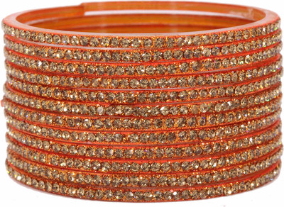 NMII Glass Zircon Bangle Set(Pack of 12)
