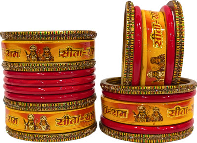 Lahthi Wala Lac Bangle Set(Pack of 10)