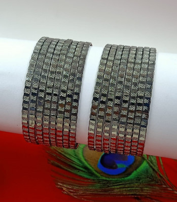 OrnaDzn Zevellery Alloy Cubic Zirconia Gold-plated Bangle Set(Pack of 10)