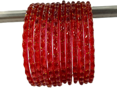 SRB Accessorize Glass Bangle Set(Pack of 10)