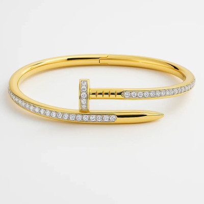 blingjewels Stainless Steel Cubic Zirconia Gold-plated Bracelet