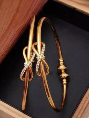 BIMIJEWEL Alloy Gold-plated Bangle(Pack of 2)