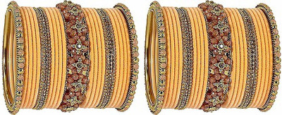HOMOZE Metal Zircon Bangle Set(Pack of 50)