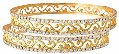 FFC-FASHION FOR CHOICE Copper Gold-plated Bangle Set(Pack of 2)