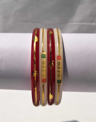 JESTALUKES Plastic Gold-plated Bangle Set(Pack of 4)