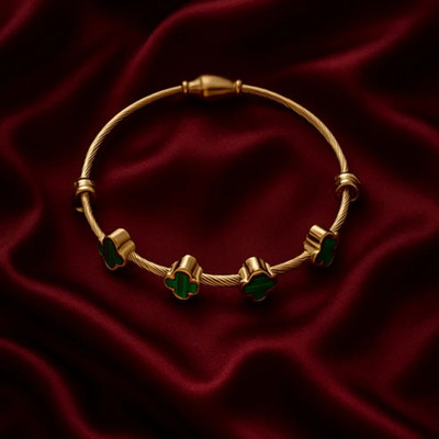 cieloria Stainless Steel Crystal Gold-plated Bracelet
