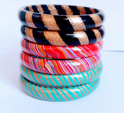Lahti wala lac Lac Bangle Set(Pack of 6)