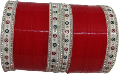 KAMAAKSHI FASHION COLLECTIONS Plastic Cubic Zirconia Chudas(Pack of 2)