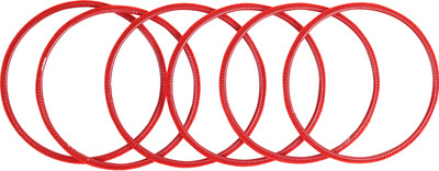 BANTOM Glass Bangle Set(Pack of 6)