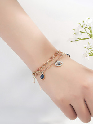 Fashion Frill Alloy Gold-plated Bracelet