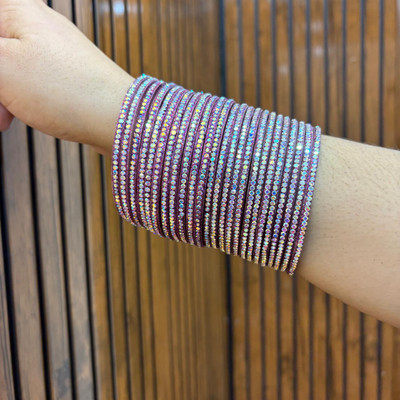 Kaab Glass Bangle Set(Pack of 24)