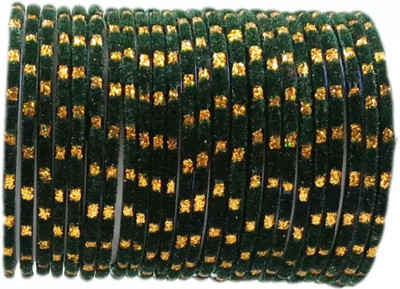 RADHA MOHAN EMPIRE Fabric, Glass Bangle Set(Pack of 24)