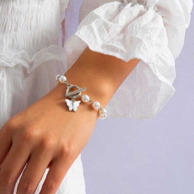 YY Creations Stainless Steel Silver Bracelet Set