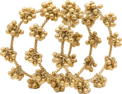 Toom Thekari Metal Gold-plated Bangle Set(Pack of 4)