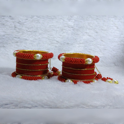 MAHAVEER TRADERS Alloy Gold-plated Bangle Set(Pack of 10)