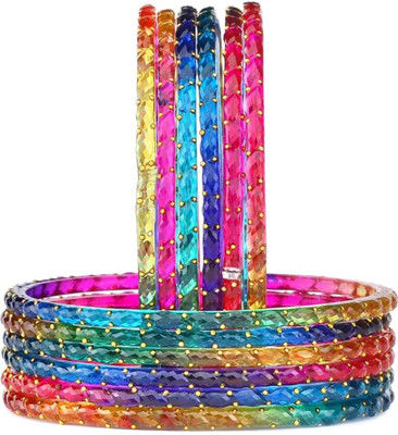MADHAV ENTERPRISES Glass Bangle Set(Pack of 10)