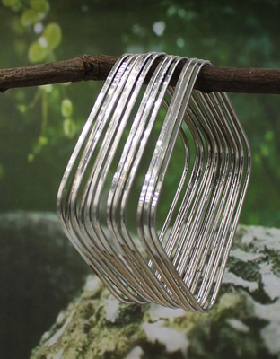 Gjbras Brass Bangle Set(Pack of 10)