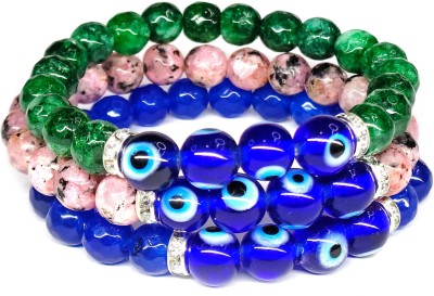 Daivya Wellness Stone, Crystal Beads, Jade Bracelet Set(Pack of 3)