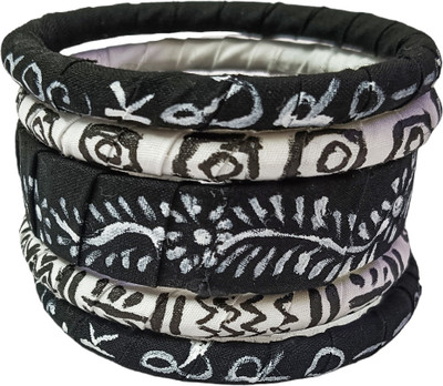 Soundarya boutique Fabric Bangle Set(Pack of 4)
