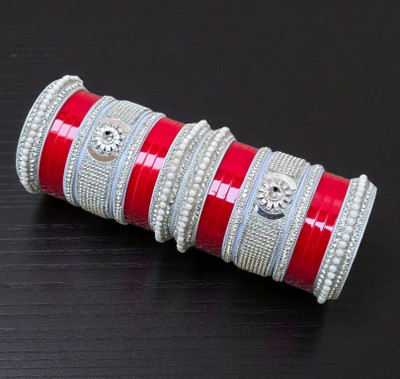 Mehpriye Alloy Beads Silver Chudas(Pack of 22)