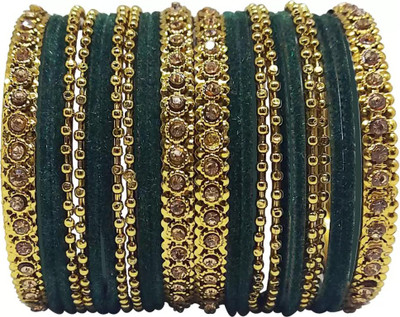 Terraband Alloy Crystal Bangle Set(Pack of 24)