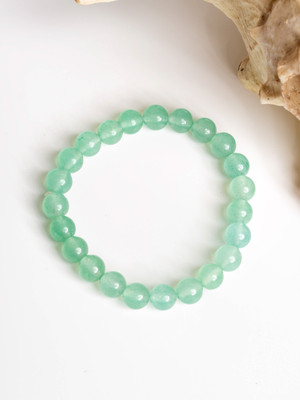 Look And Adorn Green Aventurine Crystal Bracelet