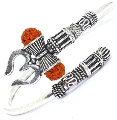 Spyroniix Reeal Treasuree Stainless Steel Silver Coated Kada