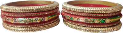 WELLVIEW Lac Rhinestone Bangle Set(Pack of 10)
