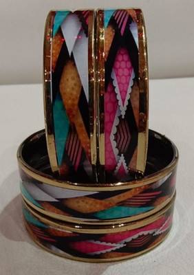 FZD Glass Bangle Set(Pack of 4)