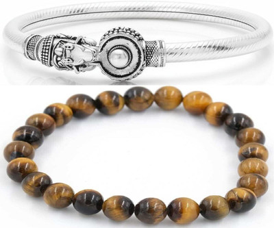 IKONKARR Silver, Crystal, Sterling Silver Bracelet(Pack of 2)