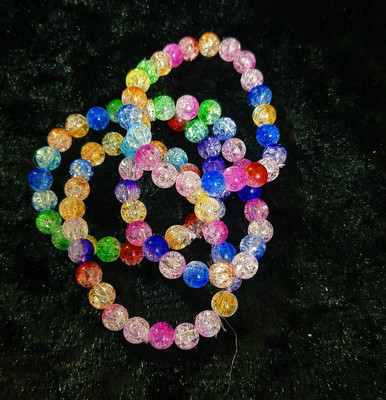Creationdev Plastic Beads Bracelet Set(Pack of 4)