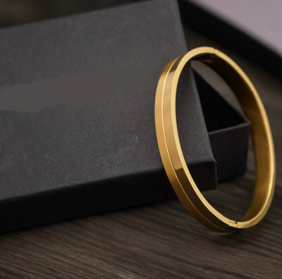 MAME CREATION Stainless Steel Gold-plated Kada