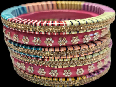 Ladiesstop Lac Bangle Set(Pack of 6)