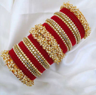 Mayra Creation Metal Bangle Set(Pack of 2)