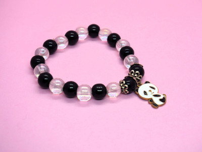 Bossy Crafter Glass Beads Charm Bracelet