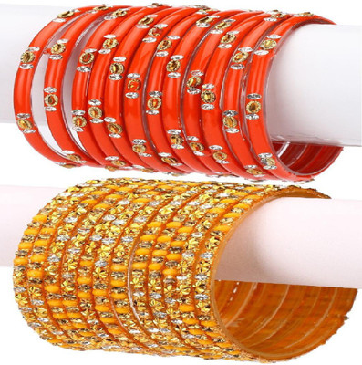 1st Time Glass Bangle Set(Pack of 10)