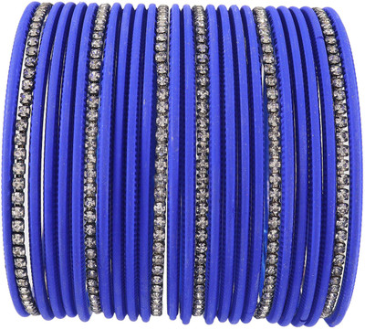 Zulka Get Your Traditions Metal Zircon Bangle Set(Pack of 26)