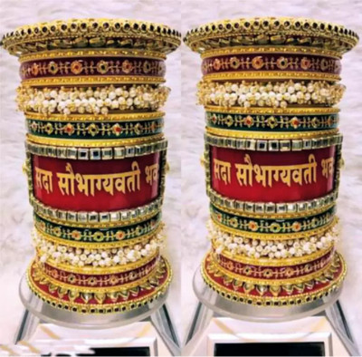 KANABAR Plastic, Alloy Pearl Gold-plated Chudas(Pack of 2)