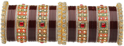 SBS Alloy Beads, Pearl, Cubic Zirconia Gold-plated Chudas(Pack of 60)