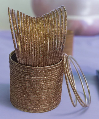 ELITEBAZAAR Metal Silver Bangle Set(Pack of 48)