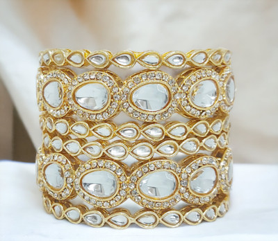 Chrishan Alloy Gold-plated Bangle Set