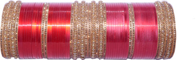 ishika Plastic Cubic Zirconia Bangle Set(Pack of 2)