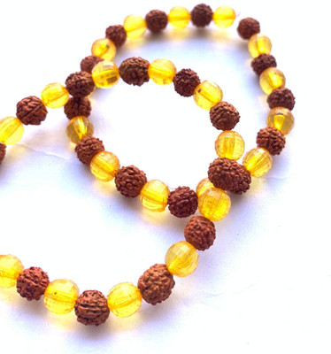 Rudraksham Rudraksha, Citrine Bracelet(Pack of 2)